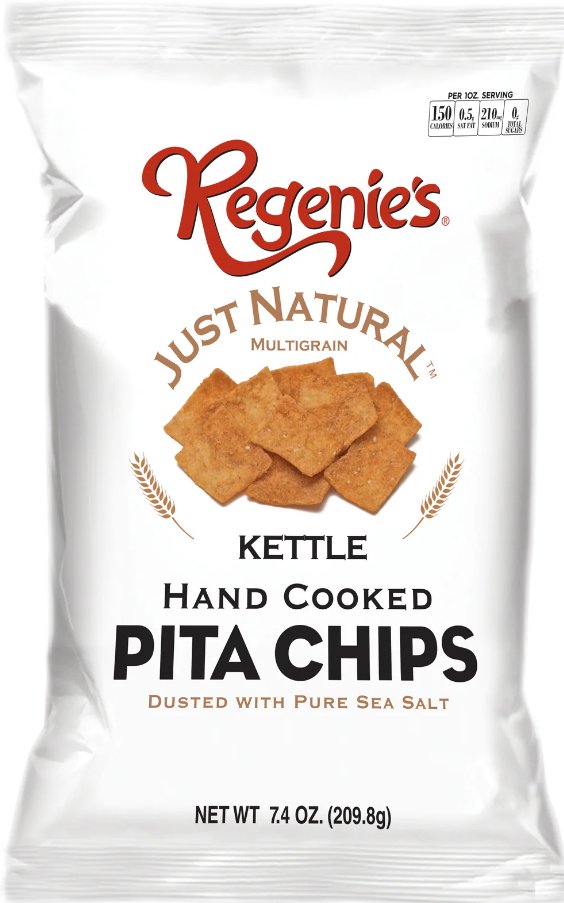 Regenie's Pita Chips Just Natural Multigrain 7.4oz 12ct